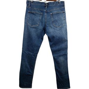 Mens Old Navy Medium Wash Slim Build in Tough Jeans 32/30